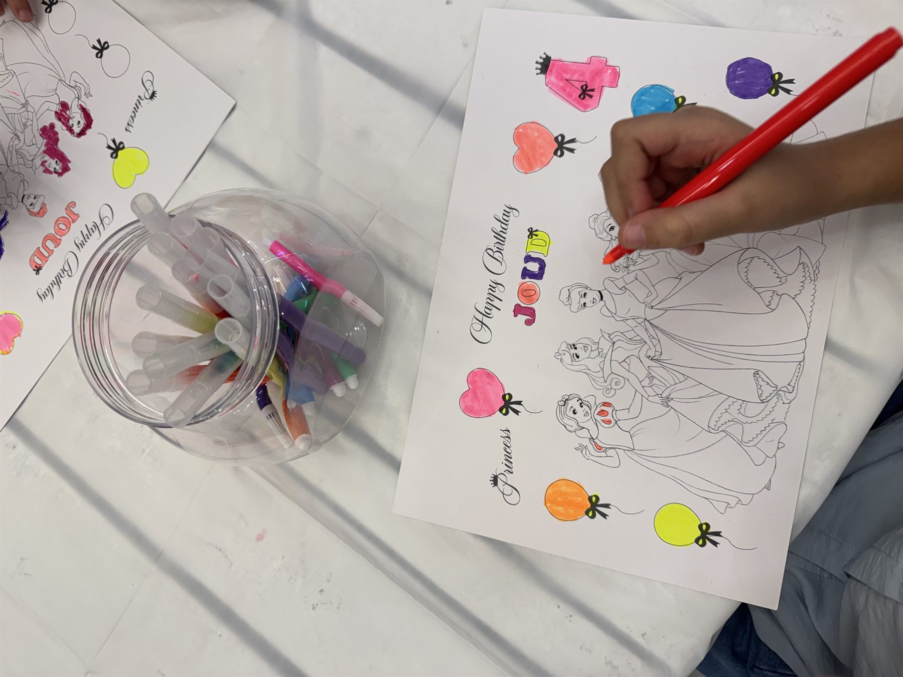 Children colouring